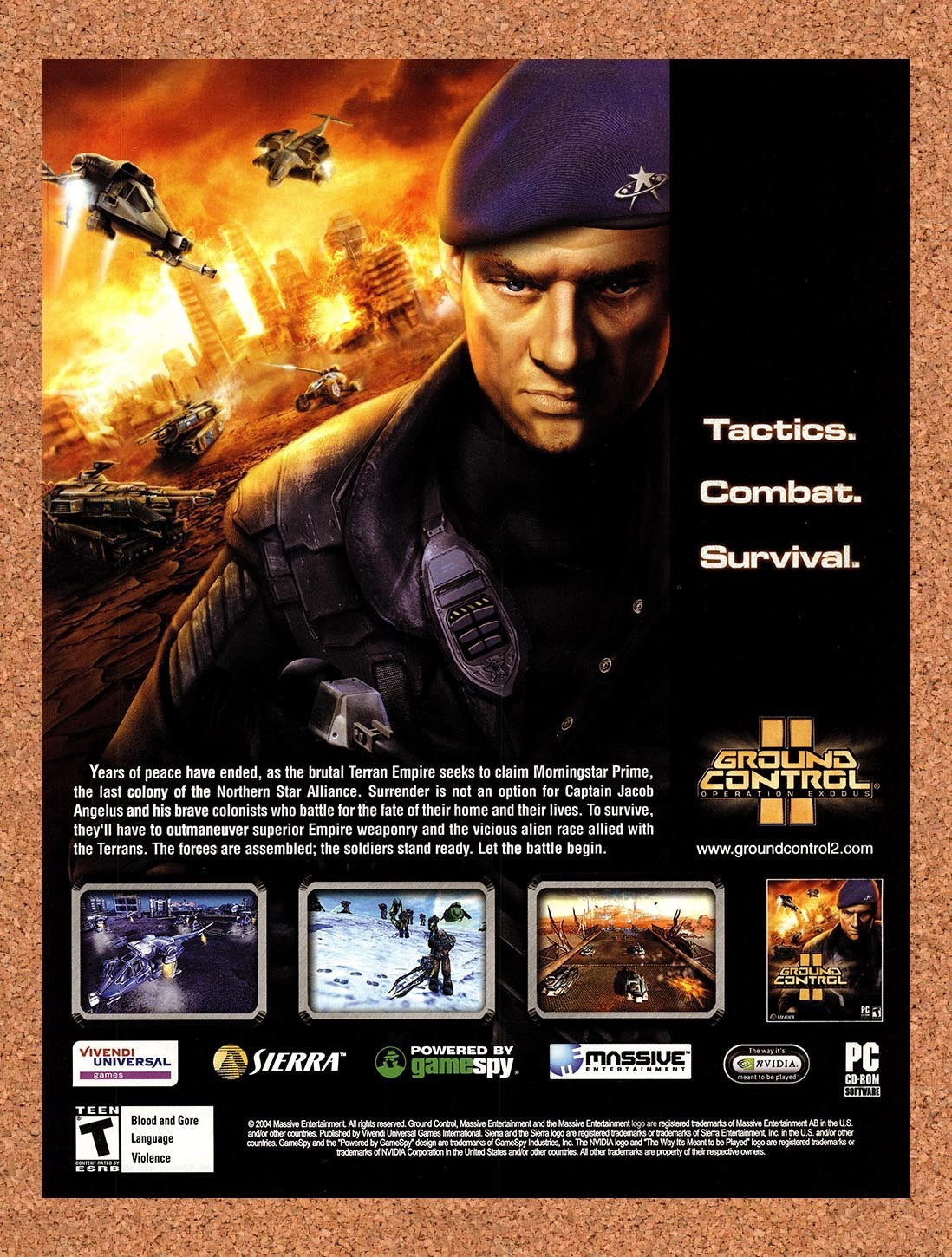 2004 Ground Control II Operation Exodus PC Original Advertisement / Promo v1