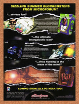 1996 Microforum PC Games Screaming Skies Plague Original Advertisement / Promo 1