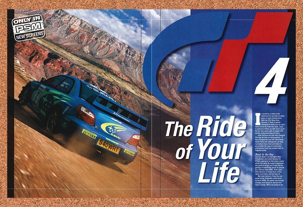 2003 Gran Turismo 4 PS2 Original Advertisement / Retro Promo vr1