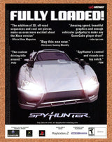 Spy Hunter PS2 Original 2002 Ad Authentic Vehicular Combat Video Game Art Promo