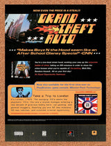 1999 Grand Theft Auto PS1 Original Advertisement / Retro Promo v2