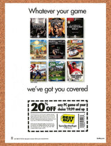 2002 Best Buy PC Games Rebate Original Advertisement / Retro Promo v5