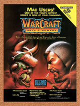 WarCraft Orcs vs Humans Mac Original 1996 Vintage Ad - Video Game Promo