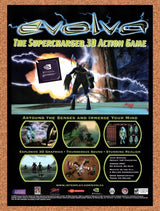 2000 Evolve nVidia G-Force Original Advertisement / Retro Wall Art v2