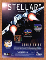 1996 Star Fighter PS1 Original Advertisement / Retro Promo v1