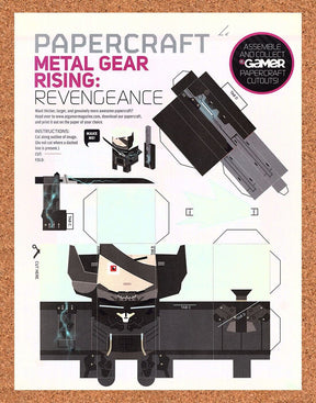 Metal Gear Rising PaperCrft Original 2012 Authentic Video Game Collectible Promo