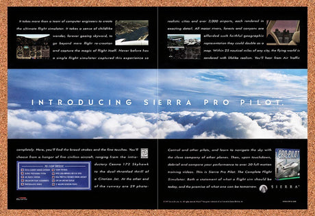 1997 Sierra Pro Pilot PC Original Advertisement / Retro Promo v2