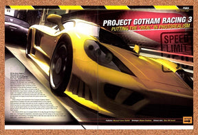 2005 Project Gotham Racing 3 Xbox Original Advertisement / Retro Promo vr1