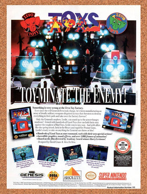 1993 Toys SNES Original Advertisement / Retro Wall Art v1