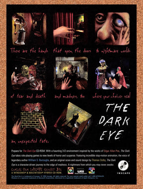 1995 The Dark Eye PC Original Advertisement / Retro Promo v1