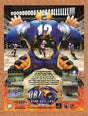 1998 DBZ Dead Ball Zone PS1 Original Advertisement / Retro Wall Art v1