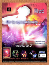 2002 REZ PS2 Original Advertisement / Retro Promo v1