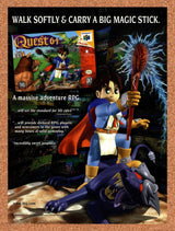 1998 Quest 64 N64 Original Advertisement / Retro Promo v1