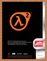 2004 Half-Life 2 ATI PC Original Advertisement / Retro Promo v1