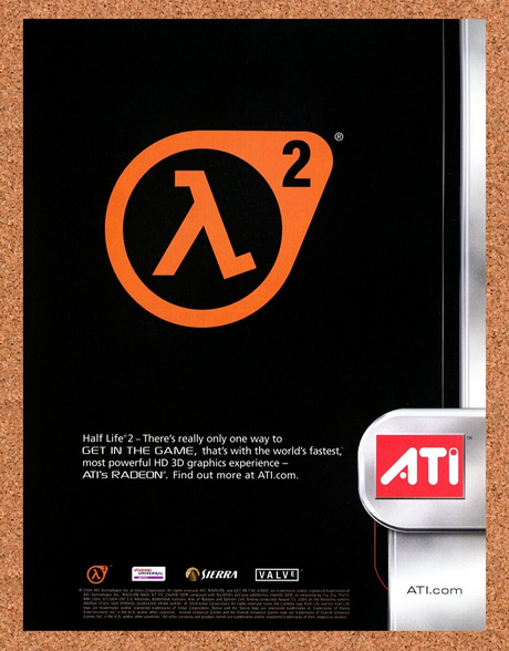 2004 Half-Life 2 ATI PC Original Advertisement / Retro Promo v1
