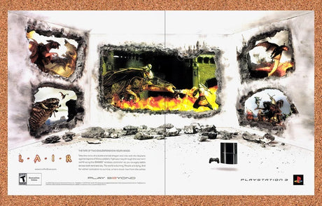 2007 LAIR PS3 Original Advertisement / Retro Promo v1