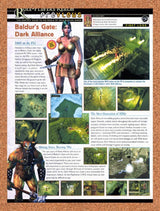 2001 Baldur's Gate Dark Alliance PS2 Original Advertisement / Retro Promo vr1