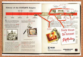 Saga Frontier 2 PS1 Original 2000 Vintage Ad - Squaresoft Video Game Promo