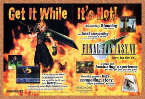 1997 Final Fantasy VII PC Original Advertisement / Retro Wall Art v2