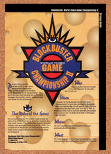 1995 Blockbuster World Video Game Championship II 1996 Original Ad / Wall Art v2