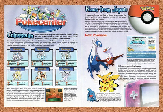 Pokemon GBA Original 2001 Vintage Ad - Game Boy Video Game Japan Review Promo