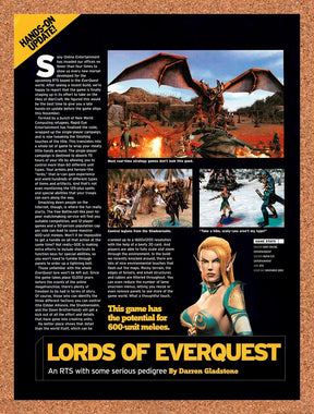 2003 Lords Of EverQuest PC Original Advertisement / Retro Promo vr4