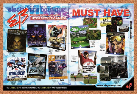 2002 EB Games PC Games Original Advertisement / Retro Promo v6