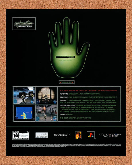 2004 Syphon Filter The Omega Strain PS2 Original Advertisement / Retro Promo v1