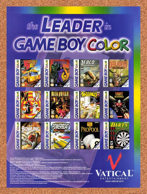 1999 Nintendo Game Boy Color Vatical Games Original Advertisement / Promo vg3