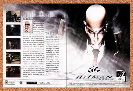2001 Hitman Codename 47 PC Original Advertisement / Retro Promo v3