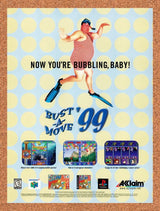 1999 Bust A Move 99 PS1 Original Advertisement / Retro Promo v1