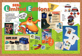 1991 Sega Merchandise Original Advertisement / Retro Wall Art v1