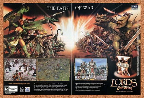 Lords Of EverQuest PC Original 2006 Ad Authentic RTS RPG Video Game Promo v2