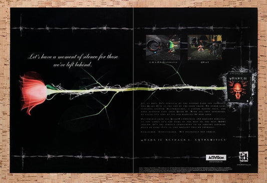 1998 Quake II PC Original Advertisement / Retro Wall Art v6