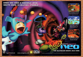 Super Magnetic Neo Dreamcast Original 2000 Vintage Ad - Video Game Promo