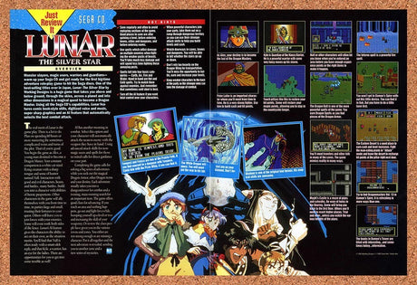 1994 Lunar Silver Star Story Sega CD Original Advertisement / Retro Promo vr2