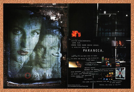 X-Files Game PC Original 2000 Ad Authentic Horror Scully Mulder Video Game Promo
