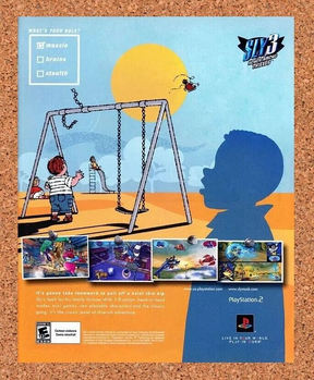 Sly Cooper 3 PS2 Honor among Thieves Original 2006 Ad Authentic Video Game Promo