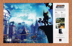 Ratchet And Clank Tools of Destruction PS3 Original 2008 Ad Authentic Promo