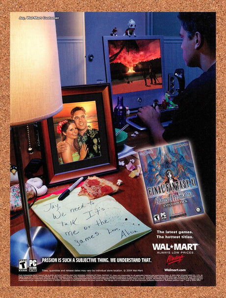 2004 Final Fantasy XI Online Chains Of Promathia Wal-Mart Original Ad / Promo v1