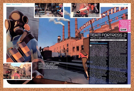Team Fortress 2 PC Original 2007 Vintage Ad - Video Game Review Promo
