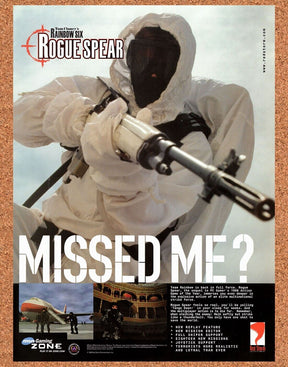 Rainbow Six Rogue Spear Dreamcast Original 2000 Vintage Ad - Video Game Promo