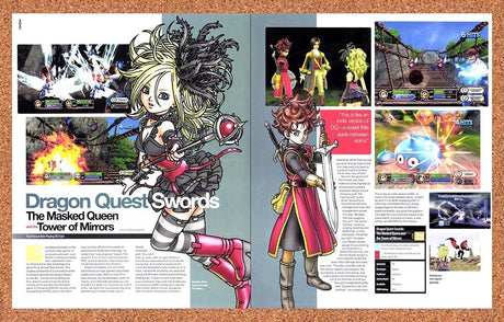 2008 Dragon Quest Swords Masked Queen The Tower Of Mirrors Wii Original Ad v1