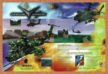 1998 Apache Havoc PC Original Advertisement / Retro Promo v1