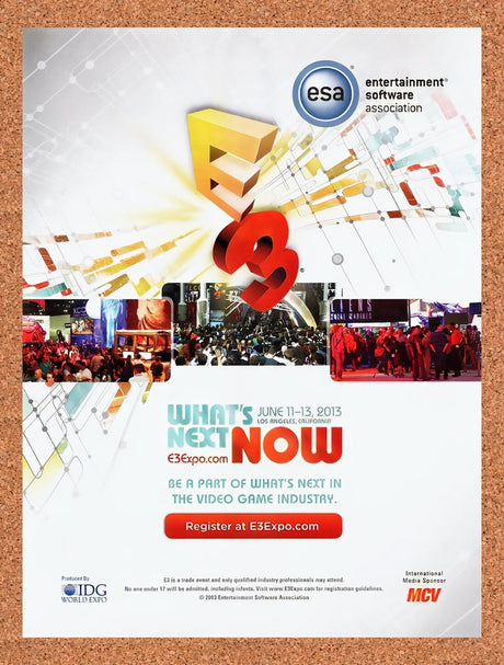 E3 2014 Original Advertisement / Retro Wall Art v7