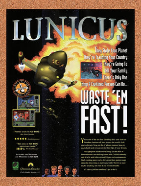 1994 Lunicus PC Original Advertisement / Retro Promo v1