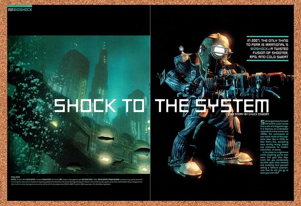 2006 Bioshock PC Original Advertisement / Retro Promo vr4
