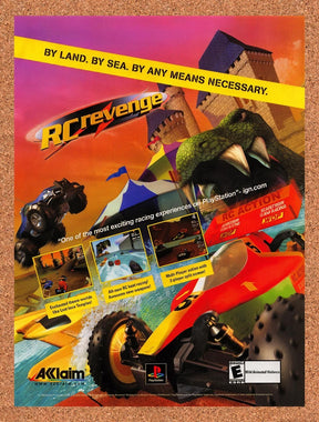 2000 RC Revenge PS1 Original Advertisement / Retro Promo v1