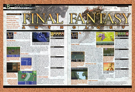 1999 Final Fantasy Anthology PS1 Review Original Advertisement / Retro Promo vr1
