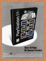 1996 Williams Arcades Greatest Hits PS1 Original Ad / Retro Wall Art v1